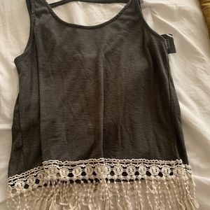 Cute army green crop top